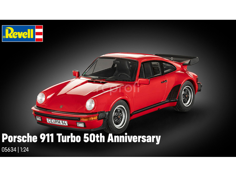 Revell Porsche 911 Turbo (50th Anniversary) (1:24) (Giftset)