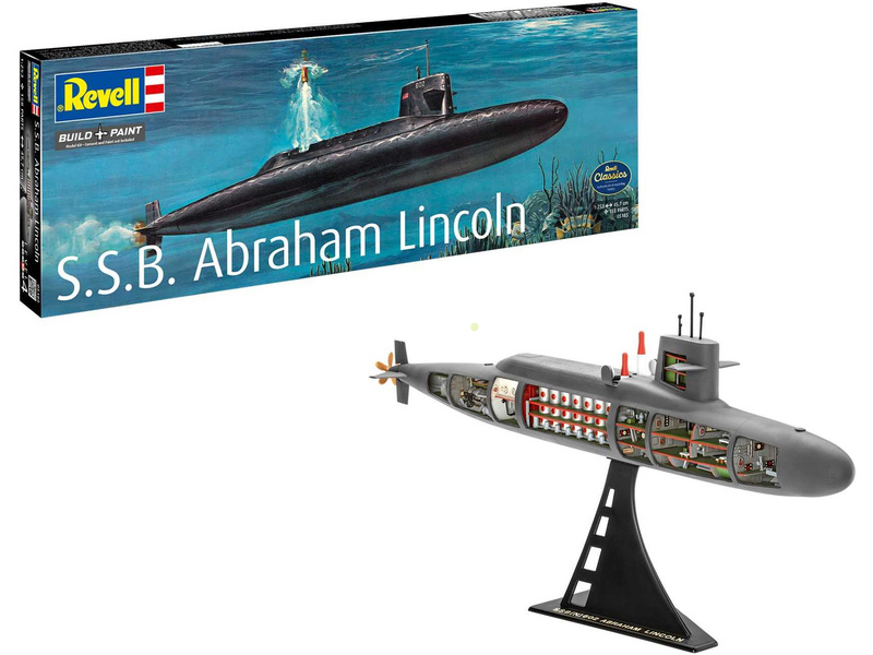 Revell S.S.B. Abraham Lincoln with Interior (1:253)