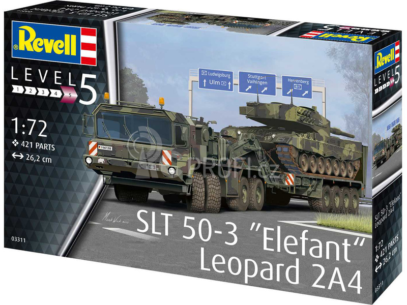 Revell SLT 50-3 Elefant a Leopard 2A4 (1:72)