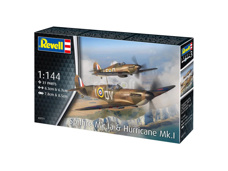 Revell Spitfire Mk.Ia & Hurricane Mk.I (1:144) (starter set)