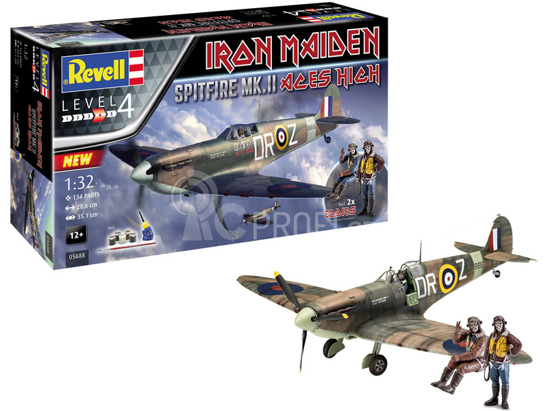 Revell Spitfire Mk.II Aces High Iron Maiden (1:32) (giftset)