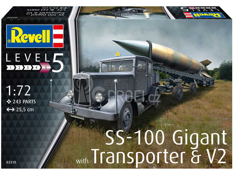 Revell SS-100 Gigant + Transporter + V2 (1:72)