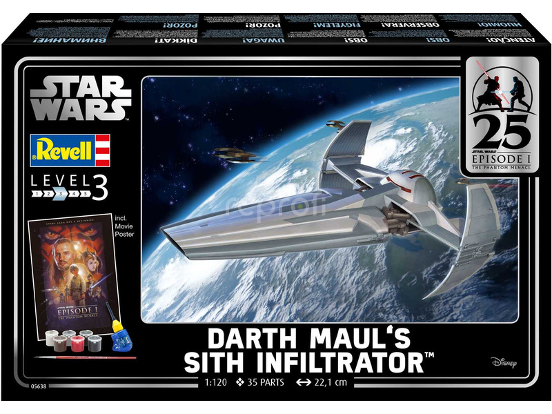 Revell SW EP1 Darth Maul's Sith Infiltrator (1:120) (giftset)