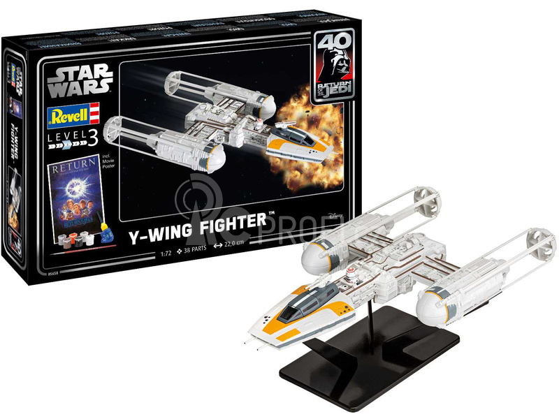 Revell SW Y-wing Fighter (1:72) (Giftset)