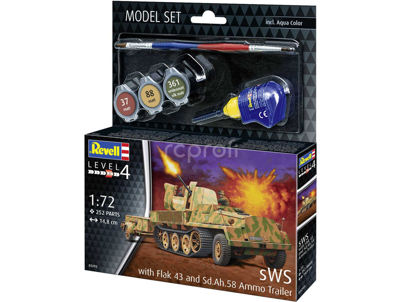 Revell sWS with Flak43 and Sd.Ah58 Ammo Trailer (1:72) (sada)