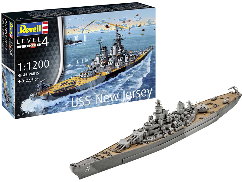 Revell USS New Jersey (1:1200)