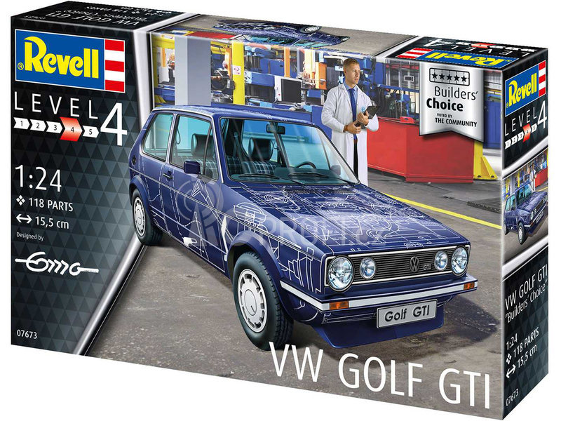 Revell Volkswagen Golf Gti Builders Choice (1:24) (set)