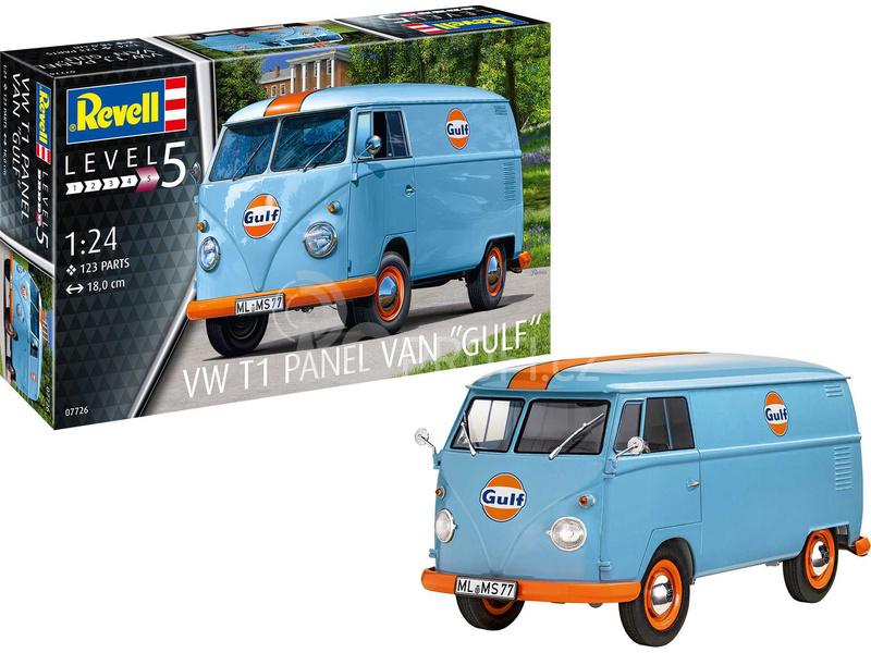 Revell Volswagen T1 Panel Van (Gulf Decoration) (1:24) (sada)