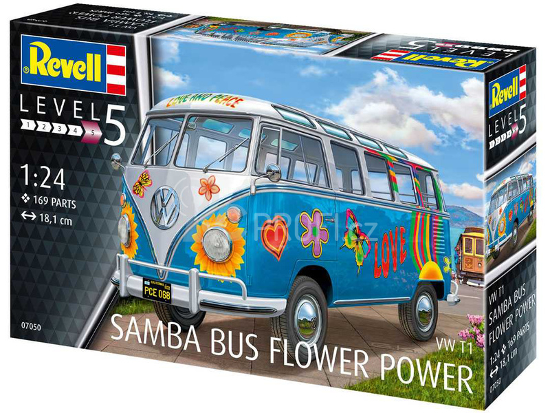 Revell VW T1 Samba Bus Flower Power (1:24)