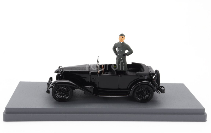 Rio-models Alfa romeo 1750 Torpedo Spider Milano 1944 With Benito Mussolini Figure 1:43 Black