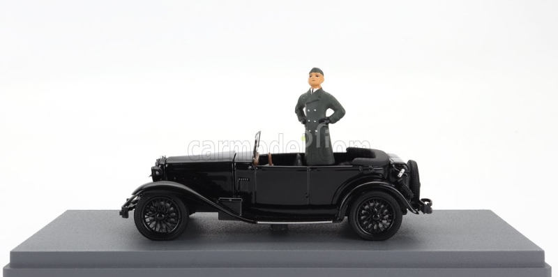 Rio-models Alfa romeo 1750 Torpedo Spider Milano 1944 With Benito Mussolini Figure 1:43 Black