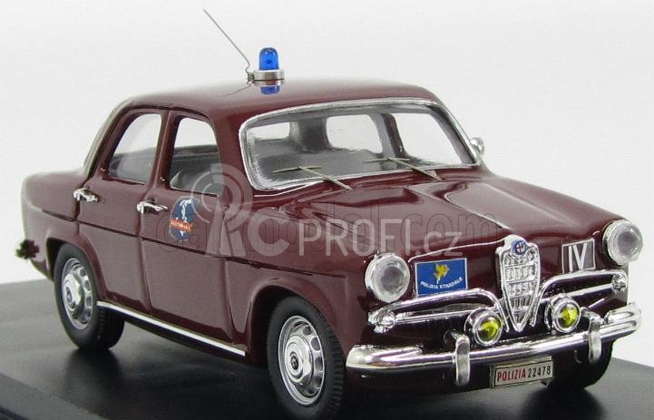 Rio-models Alfa romeo Giulietta 50th Anniversary Polizia Autostradale Autostrada Del Sole 1964-2014 1:43 Bordeaux