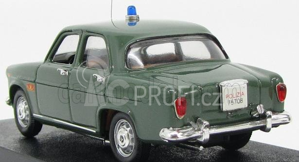 Rio-models Alfa romeo Giulietta Polizia Reparto Mobile 1955 1:43 Vojenská Zelená