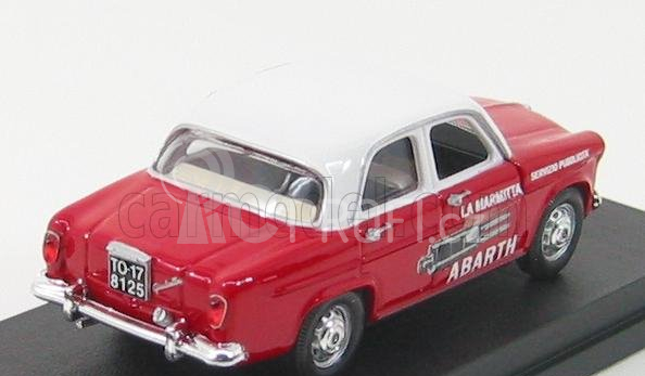 Rio-models Alfa romeo Giulietta Servizio Marmitte Abarth 1957 1:43 Červená Bílá