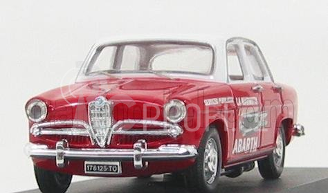 Rio-models Alfa romeo Giulietta Servizio Marmitte Abarth 1957 1:43 Červená Bílá