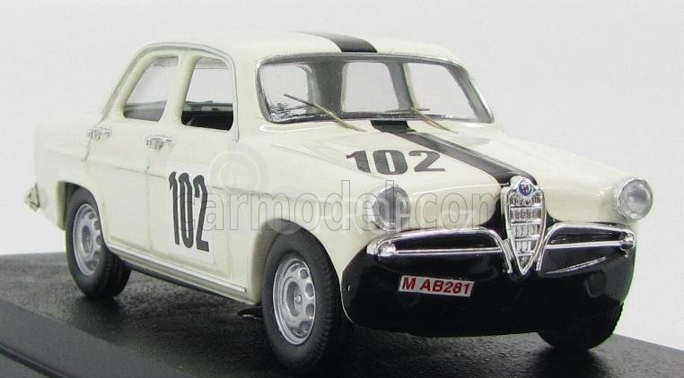 Rio-models Alfa romeo Giulietta Ti N 102 Nurburgring 1963 Rader - Bergman 1:43 Black