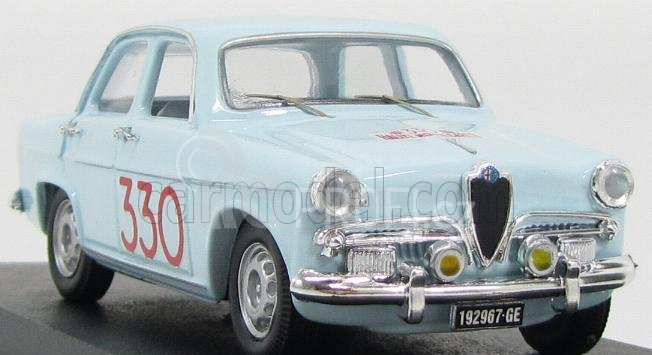 Rio-models Alfa romeo Giulietta Ti N 330 Rally Montecarlo 1964 Pinasco - Sanfilippo 1:43 Světle Modrá