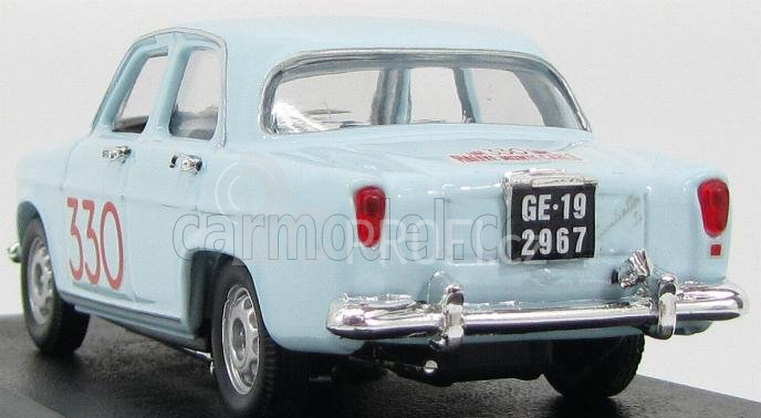 Rio-models Alfa romeo Giulietta Ti N 330 Rally Montecarlo 1964 Pinasco - Sanfilippo 1:43 Světle Modrá