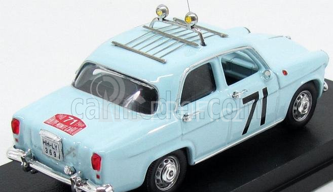 Rio-models Alfa romeo Giulietta Ti N 71 Rally Montecarlo 1960 Loffler - Johansson 1:43 Světle Modrá