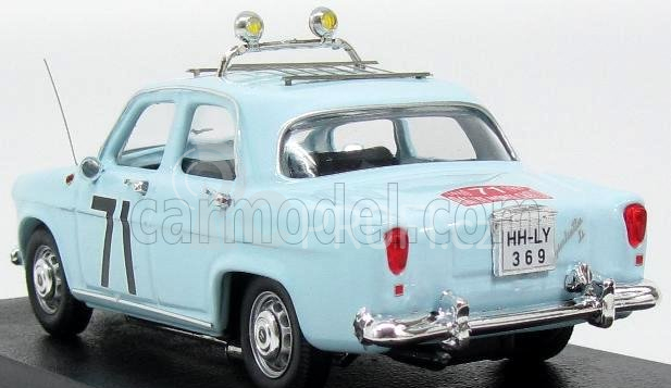 Rio-models Alfa romeo Giulietta Ti N 71 Rally Montecarlo 1960 Loffler - Johansson 1:43 Světle Modrá