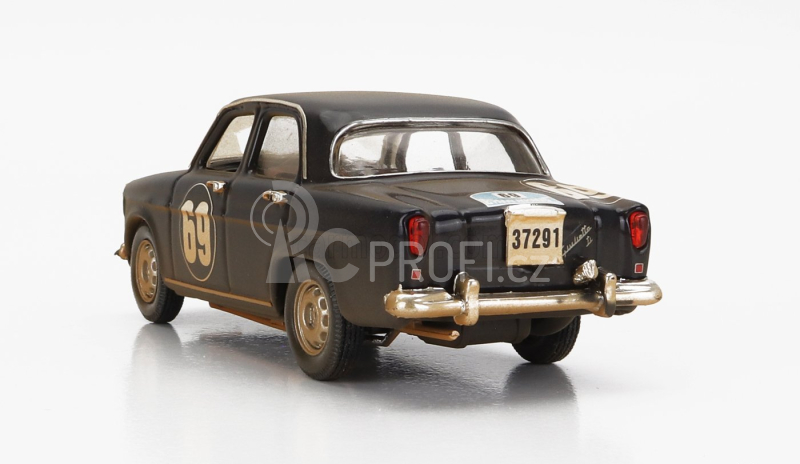 Rio-models Alfa romeo Gulietta T.i. N 69 Rally Acropolis 1959 Apostolidis - Marathakis 1:43 Black