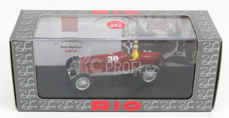 Rio-models Alfa romeo P3 N 30 Winner Coppa Ciano 1932 T.nuvolari 1:43 Red