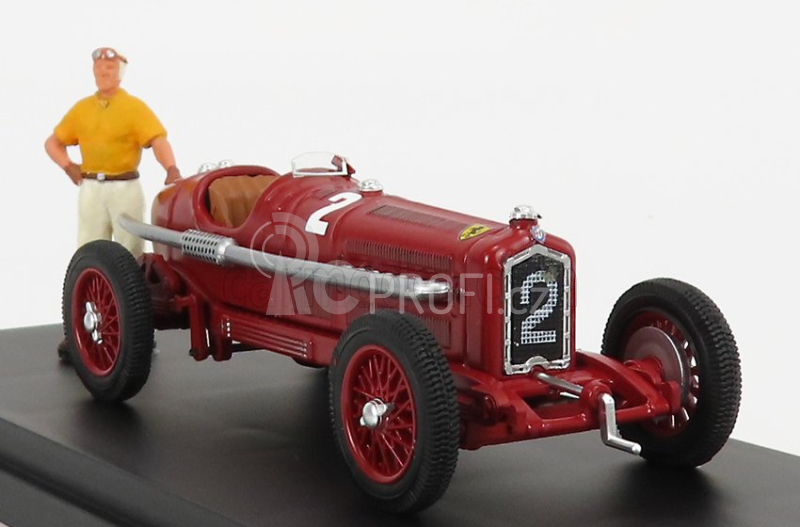 Rio-models Alfa romeo P3 Tipo B N 2 Winner Coppa Citta Di Bergamo 1935 Tazio Nuvolari 1:43 Red