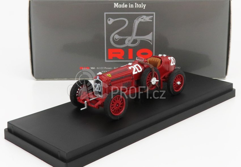 Rio-models Alfa romeo P3 Tipo B N 20 Winner Targa Florio 1935 A.brivio 1:43 Red