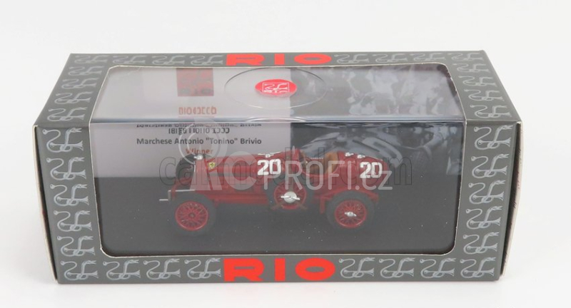 Rio-models Alfa romeo P3 Tipo B N 20 Winner Targa Florio 1935 A.brivio 1:43 Red