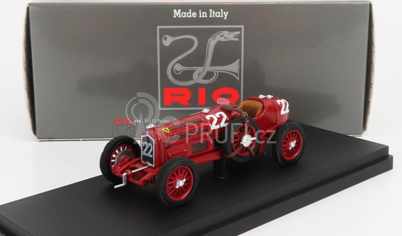 Rio-models Alfa romeo P3 Tipo B N 22 Targa Florio 1935 L.chiron 1:43 Red
