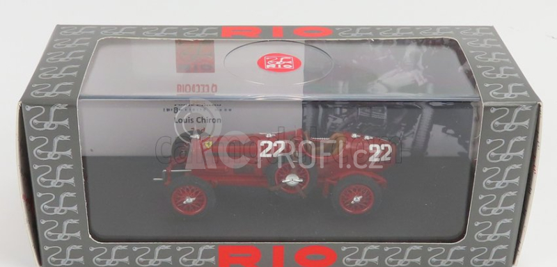 Rio-models Alfa romeo P3 Tipo B N 22 Targa Florio 1935 L.chiron 1:43 Red