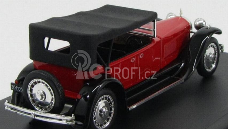 Rio-models Bugatti Type 41 Royale Torpedo Cabriolet Closed 1927 1:43 Červená Černá