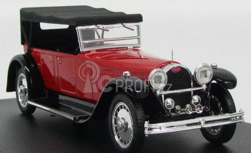 Rio-models Bugatti Type 41 Royale Torpedo Cabriolet Closed 1927 1:43 Červená Černá