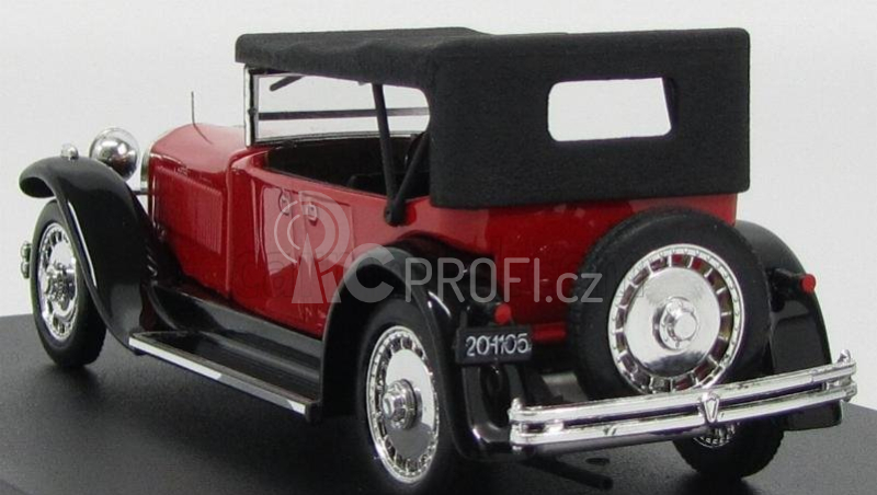 Rio-models Bugatti Type 41 Royale Torpedo Cabriolet Closed 1927 1:43 Červená Černá