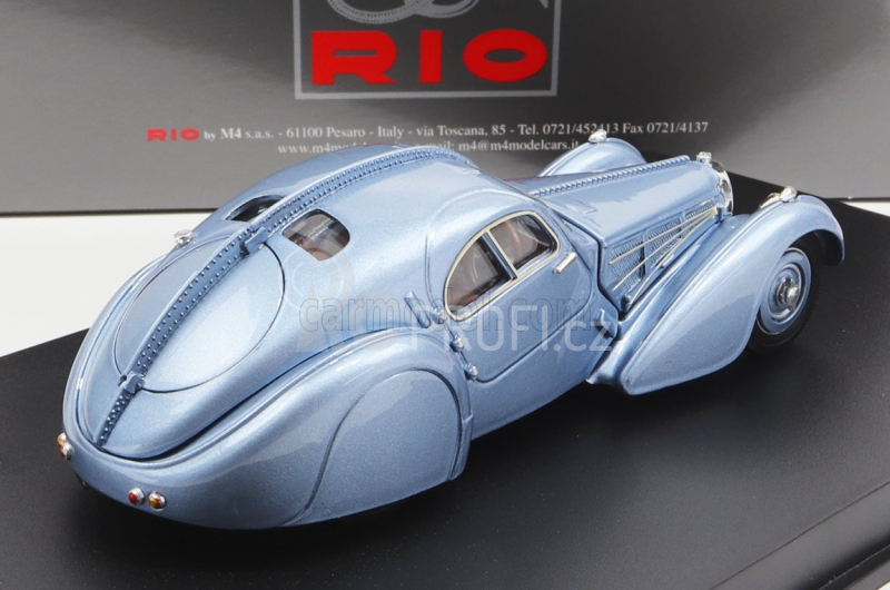 Rio-models Bugatti Type 57 Sc Atlantic 1936 1:43 Světle Modrá Met