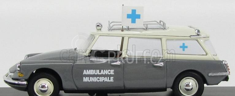 Rio-models Citroen Ds19 Break Ambulanza Municipale 1962 - Ambulance 1:43 2 Tóny Šedé
