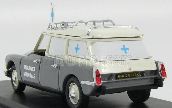 Rio-models Citroen Ds19 Break Ambulanza Municipale 1962 - Ambulance 1:43 2 Tóny Šedé