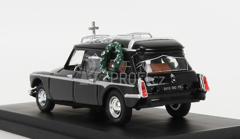 Rio-models Citroen Ds19 Break Carro Funebre - Hearse - Funeral Car With Coffin 1963 1:43 Black