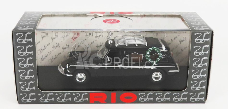 Rio-models Citroen Ds19 Break Carro Funebre - Hearse - Funeral Car With Coffin 1963 1:43 Black