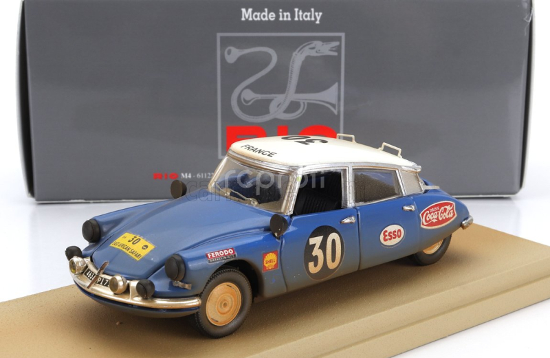 Rio-models Citroen Ds19 (dirty And Night Version) N 30 Rally East African Safari 1965 Bob Neyret - Jacques Terramorsi 1:43 Modrá Bílá