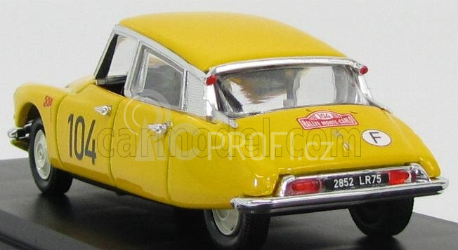 Rio-models Citroen Ds19 N 104 Rally Montecarlo 1962 Maurel - Courbe 1:43 Žlutá