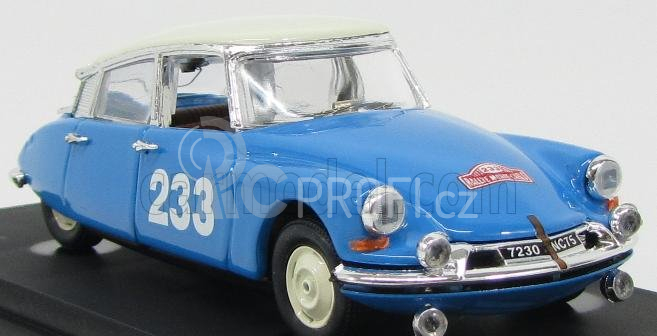Rio-models Citroen Ds19 N 233 Rally Di Montecarlo 1963 1:43 Světle Modrá Slonová Kost