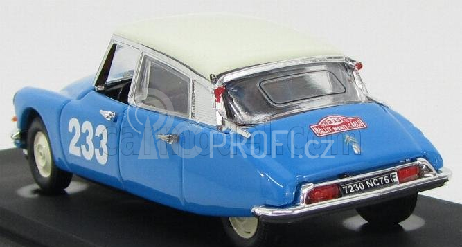 Rio-models Citroen Ds19 N 233 Rally Di Montecarlo 1963 1:43 Světle Modrá Slonová Kost