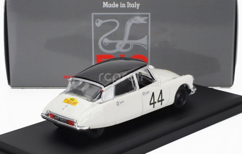 Rio-models Citroen Ds19 N 44 Winner Rally Tour De Corse 1961 Rene Trautmann - Jean Claude Ogier 1:43 Bílá Černá