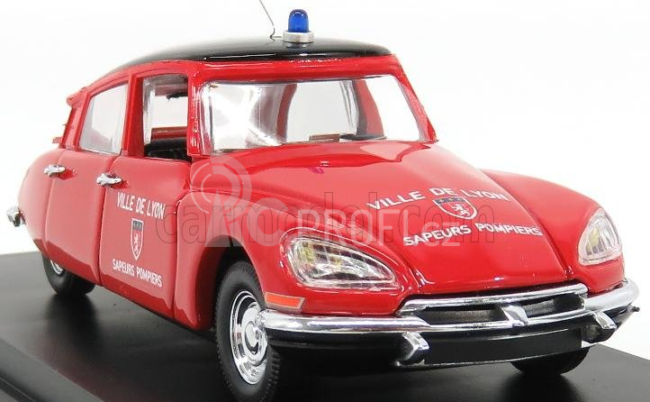 Rio-models Citroen Ds19 Pompiers De Ville De Lyon 1956 1:43 Red