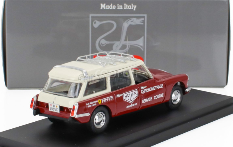 Rio-models Citroen Ds21 Break Sw Station Wagon Ferrari Chronometrage Service Assistance 1970 Niki Lauda - Clay Regazzoni 1:43 Červená Bílá