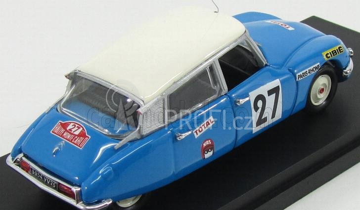 Rio-models Citroen Ds21 N 27 Rally Montecarlo 1970 Pouderoux - Vincent 1:43 Blue