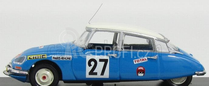 Rio-models Citroen Ds21 N 27 Rally Montecarlo 1970 Pouderoux - Vincent 1:43 Blue