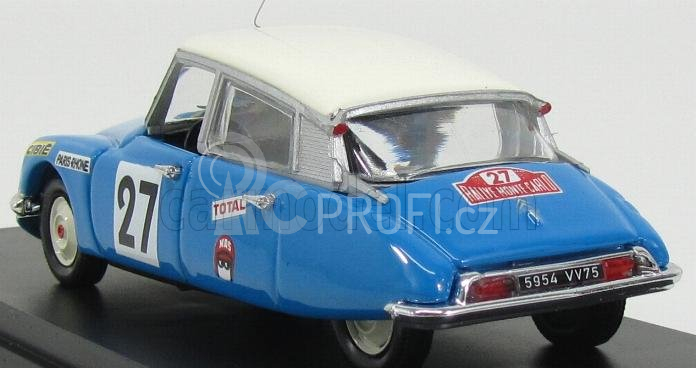 Rio-models Citroen Ds21 N 27 Rally Montecarlo 1970 Pouderoux - Vincent 1:43 Blue
