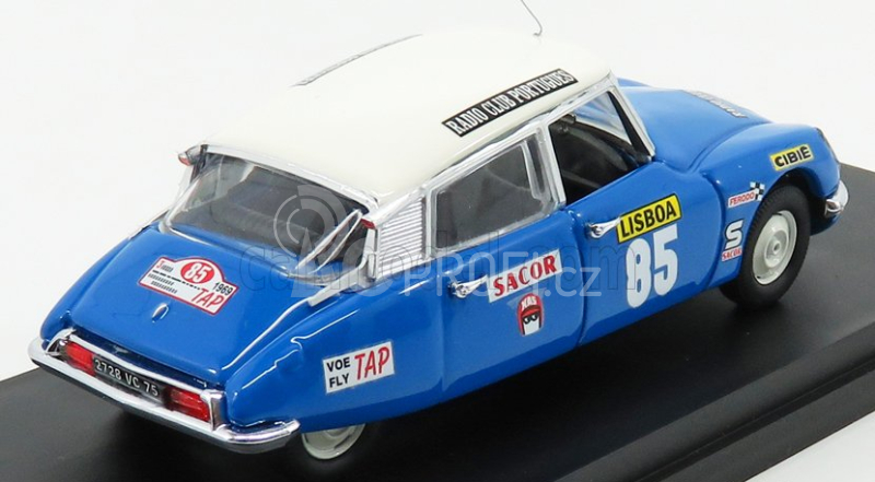 Rio-models Citroen Ds21 N 85 Winner Rally Portugal 1969 Romaozinho - Jocames 1:43 Modrá Bílá